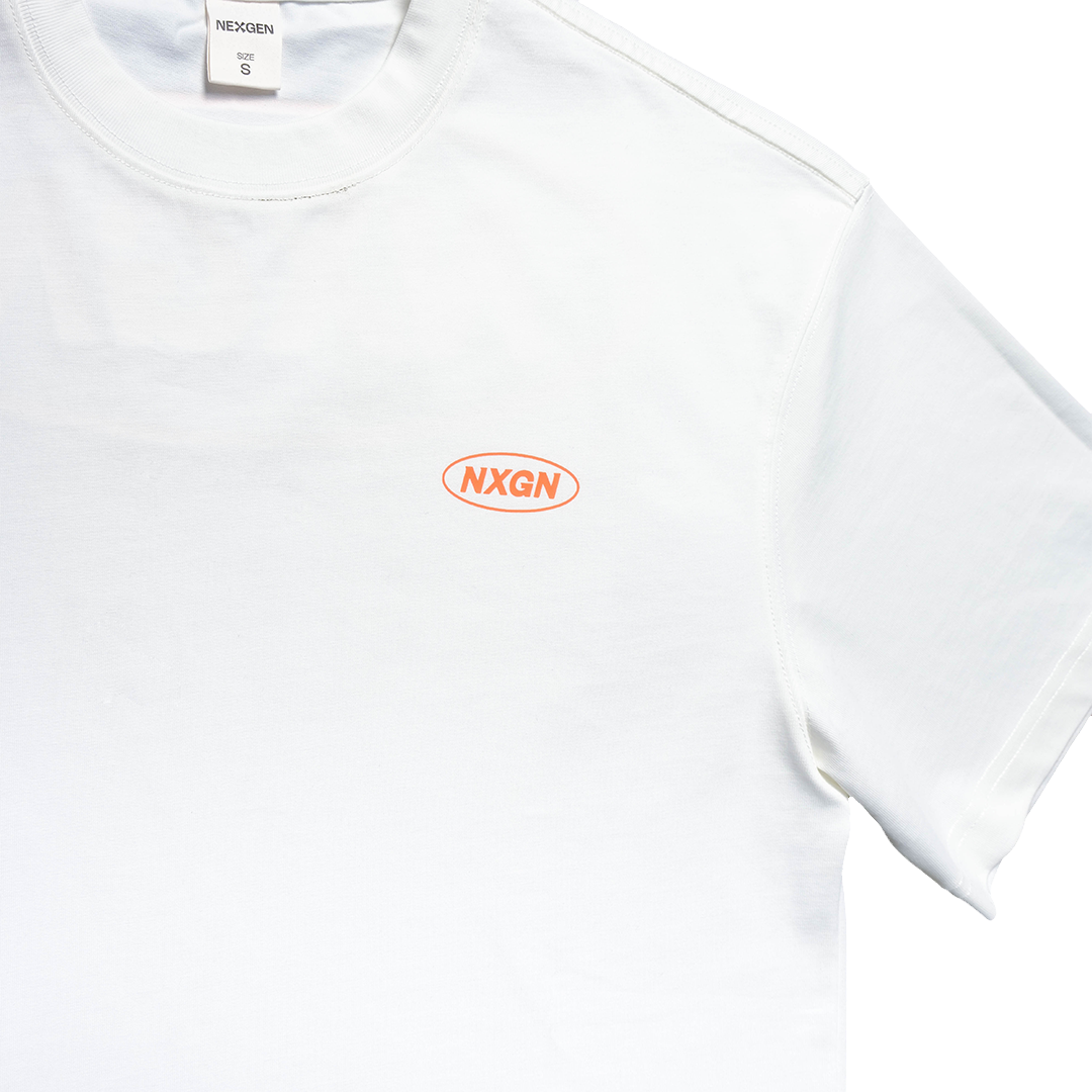 NXGN Puff Printed Boxy - White