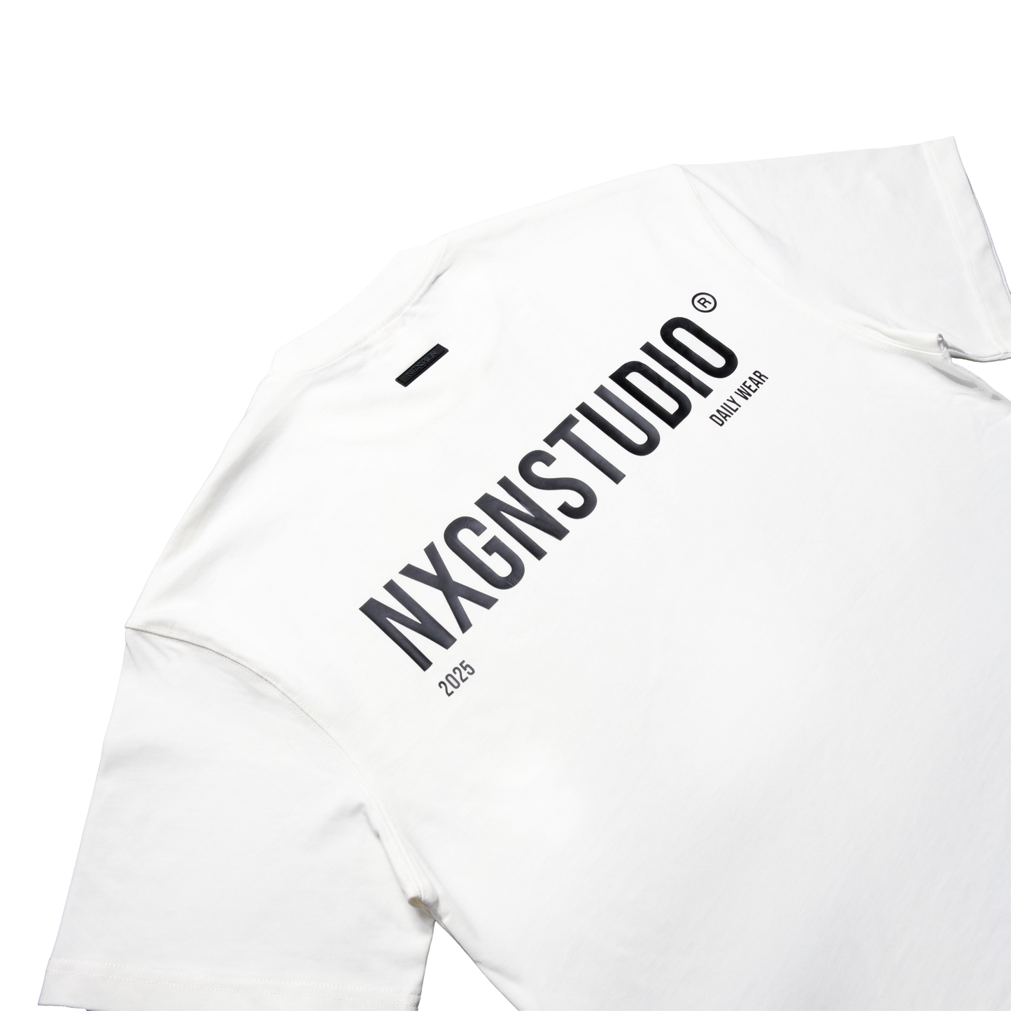 Rubber Printed Boxy - White