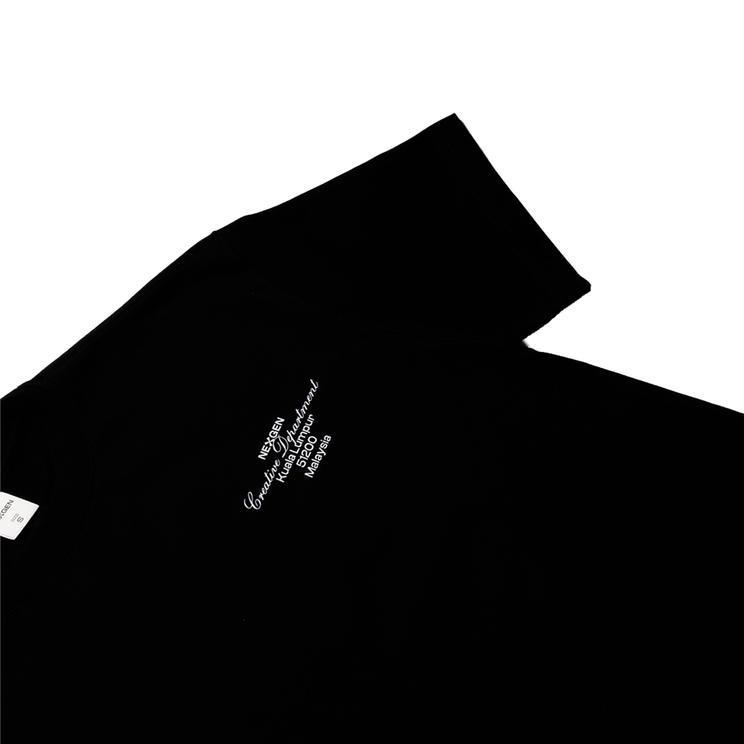 Classic Lettering Boxy Tee - Black