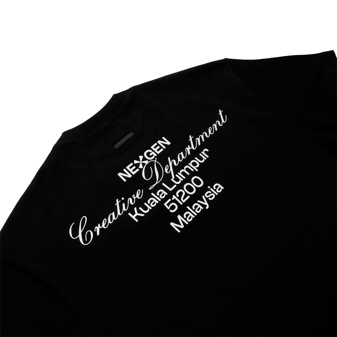 Classic Lettering Boxy Tee - Black