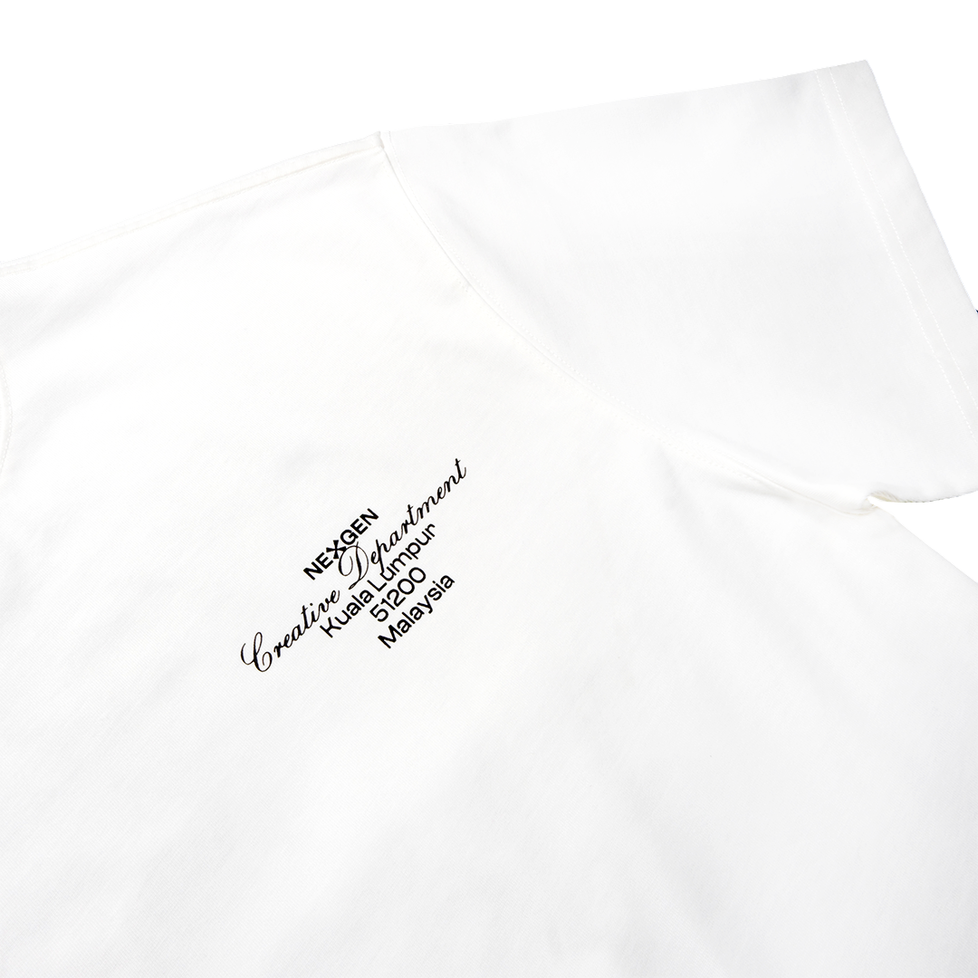 Classic Lettering Boxy Tee - White