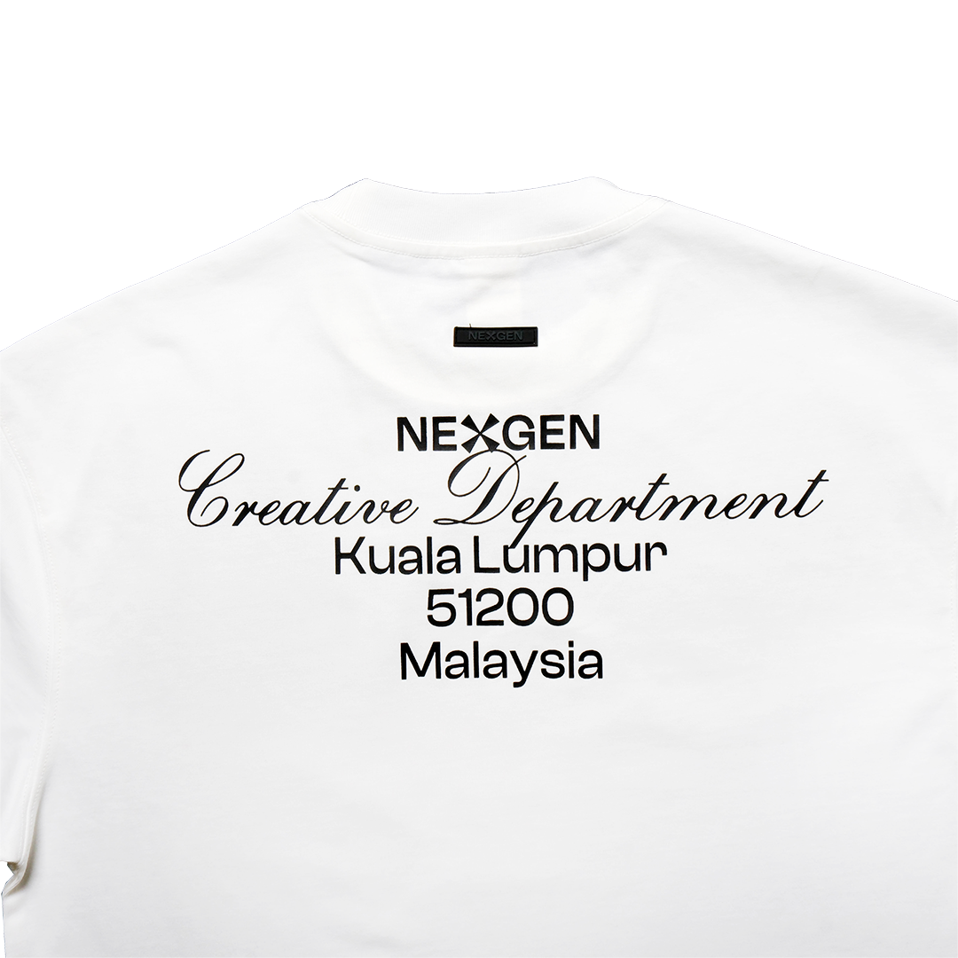 Classic Lettering Boxy Tee - White