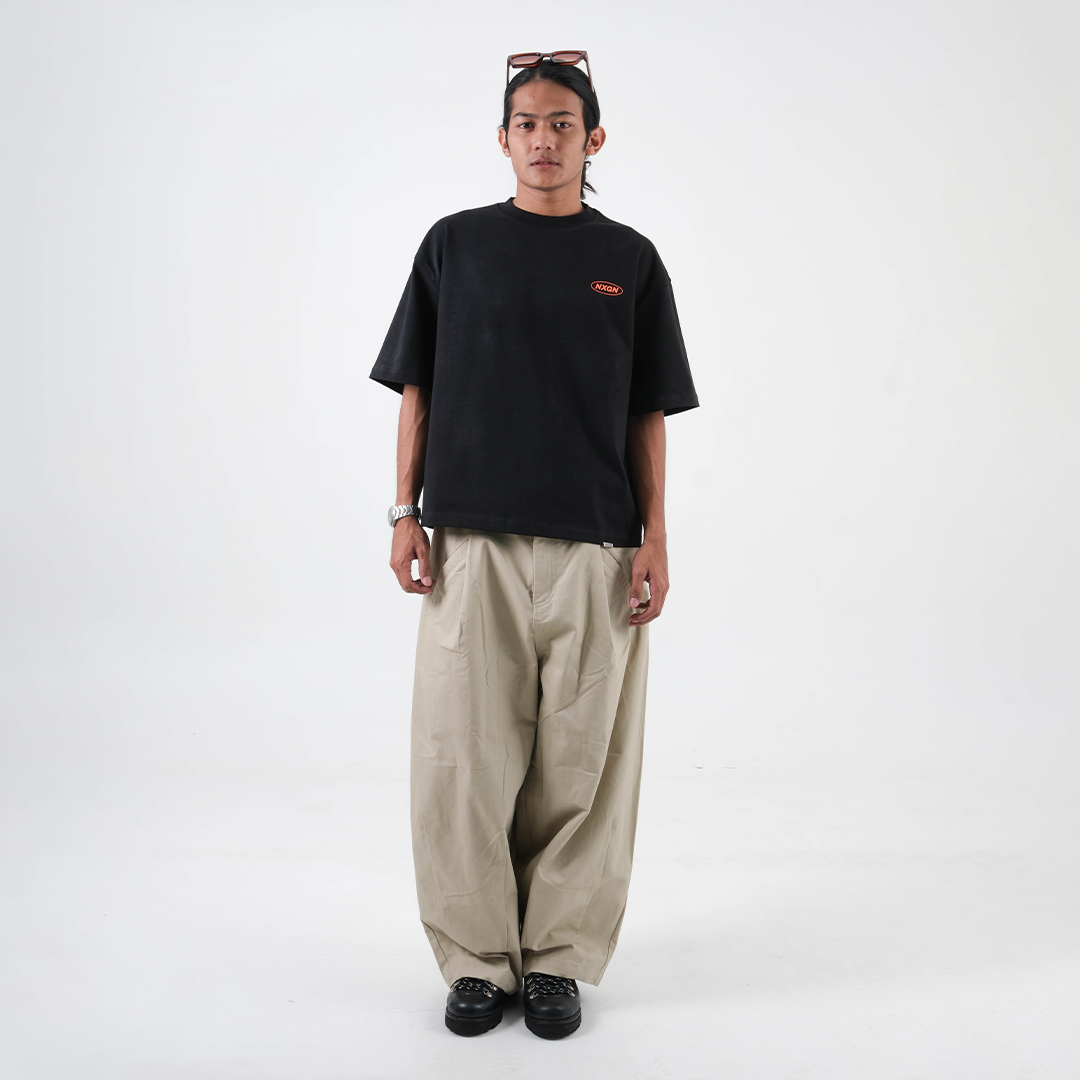NXGN Puff Printed Boxy - Black