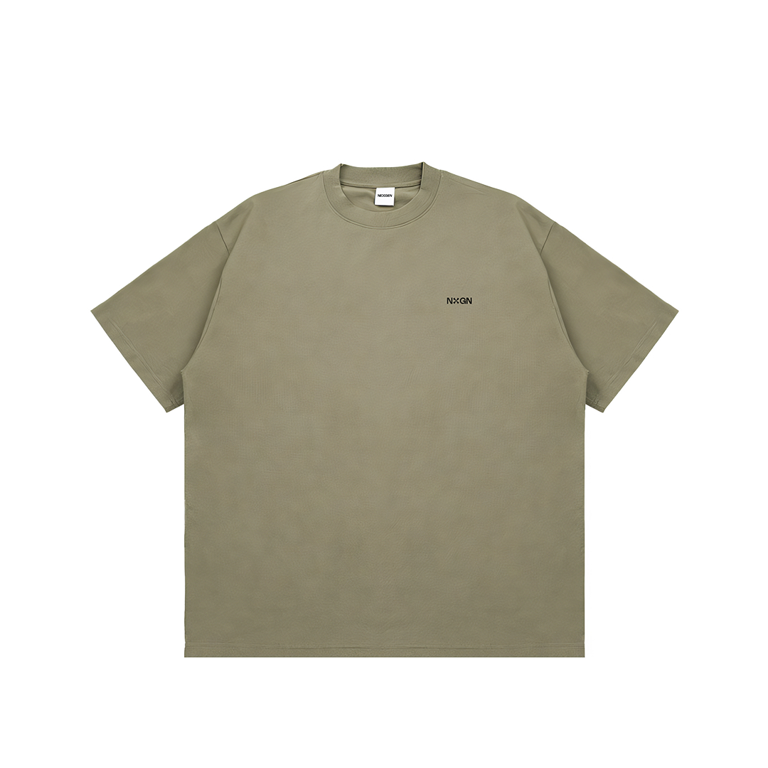 Oversized Fit Graphic Tee Lamfa Green