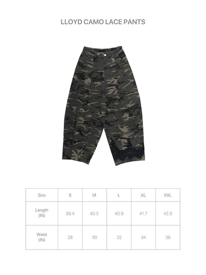 Lloyd Camo Lace Pants