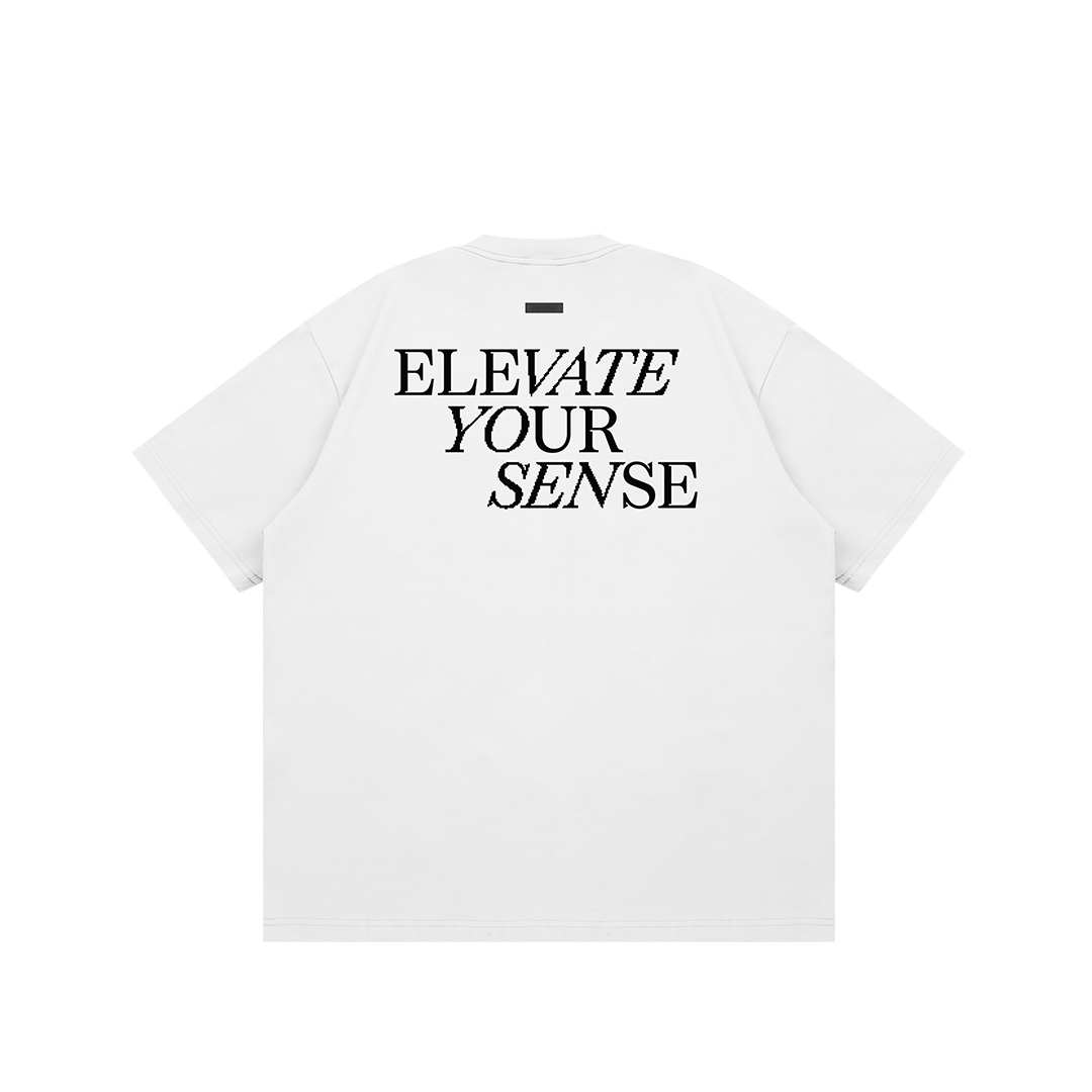 Oversized Fit Graphic Tee White