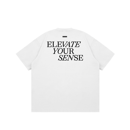 Oversized Fit Graphic Tee White