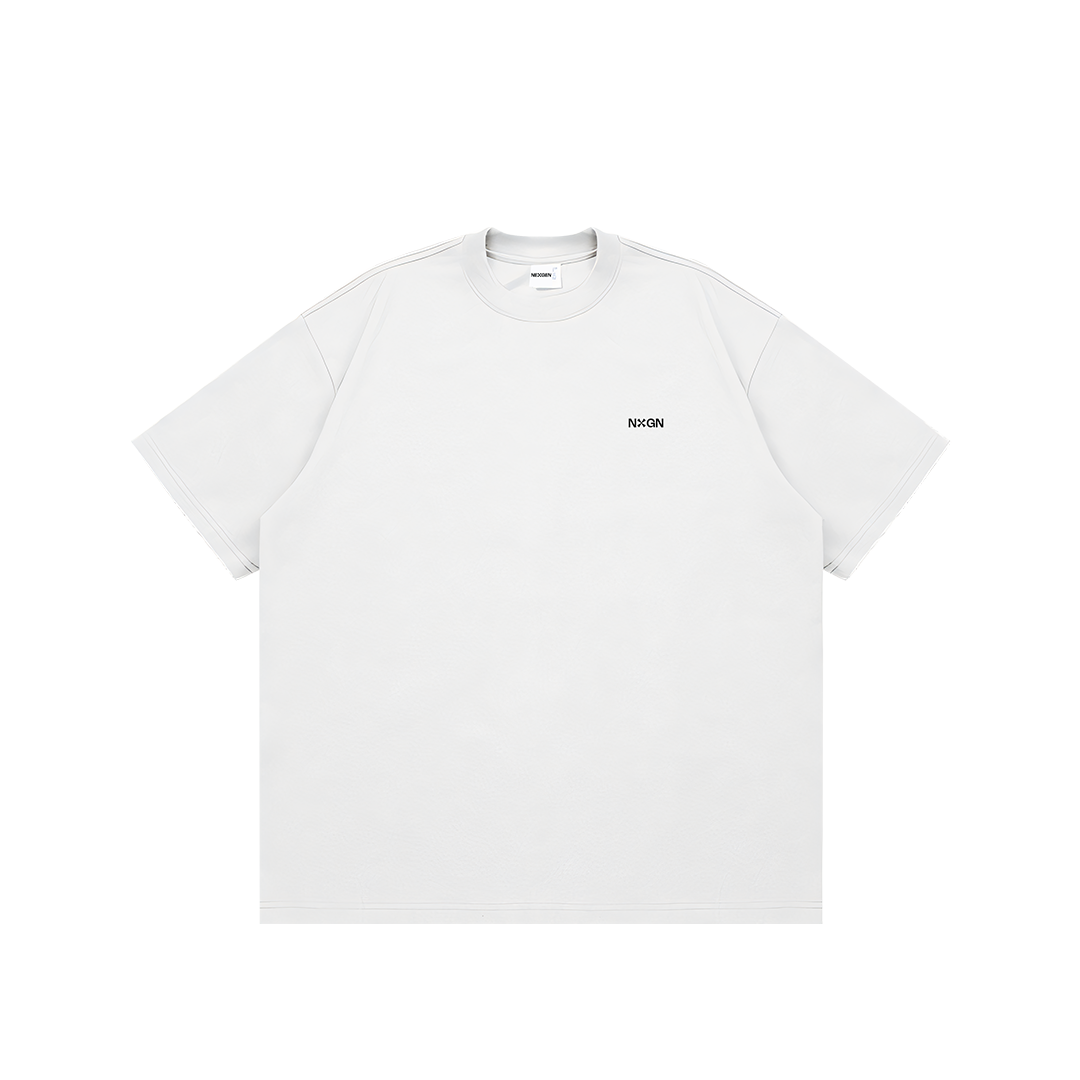 Oversized Fit Graphic Tee White