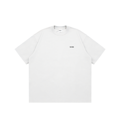 Oversized Fit Graphic Tee White