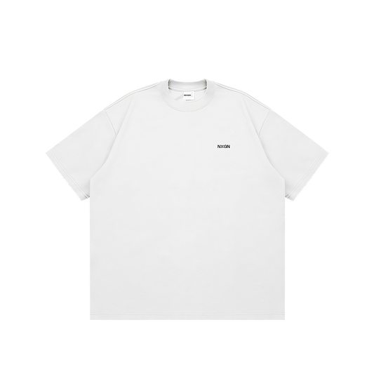 Oversized Fit Graphic Tee White