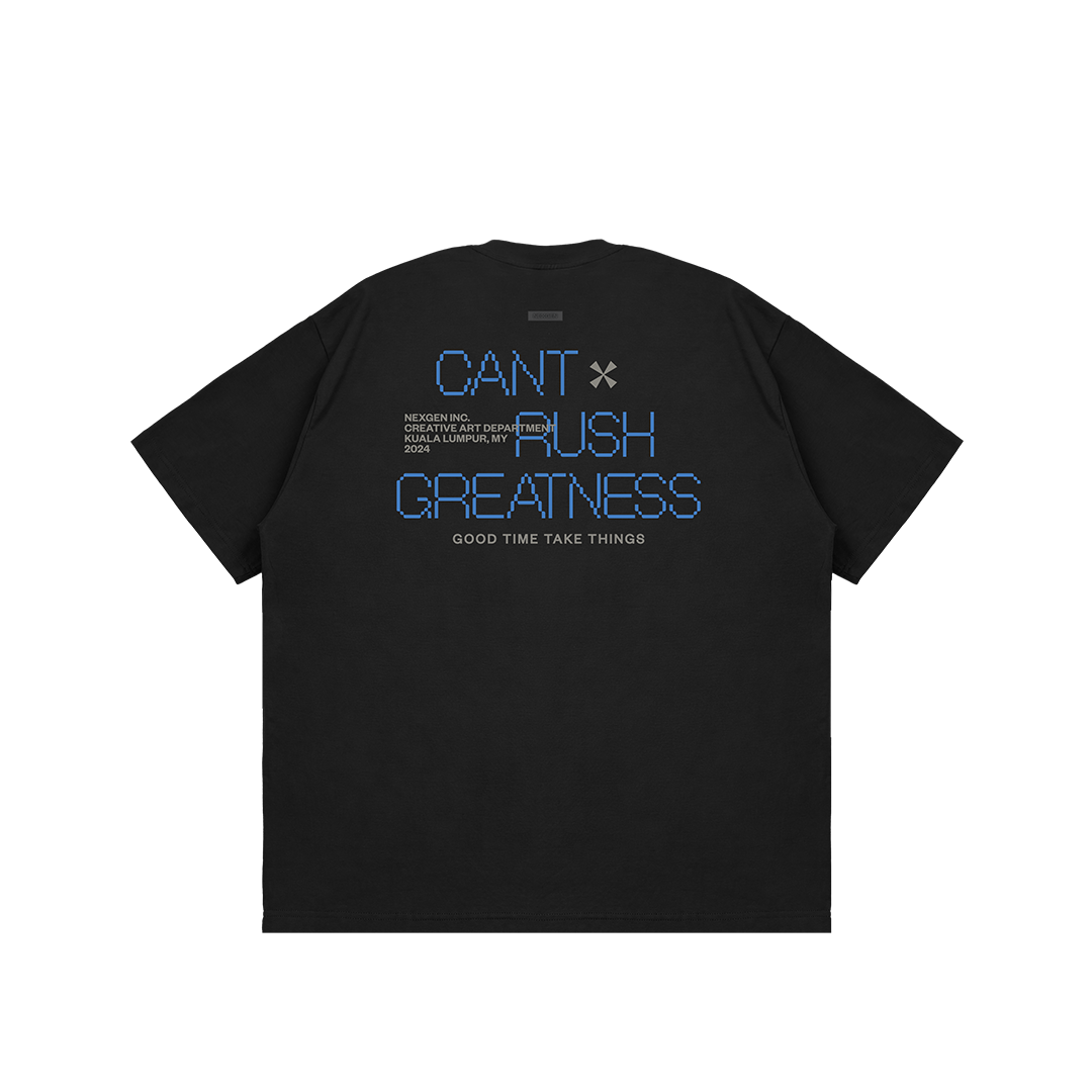 Oversized Fit GTTT Graphic Tee Black