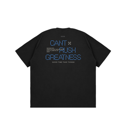 Oversized Fit GTTT Graphic Tee Black