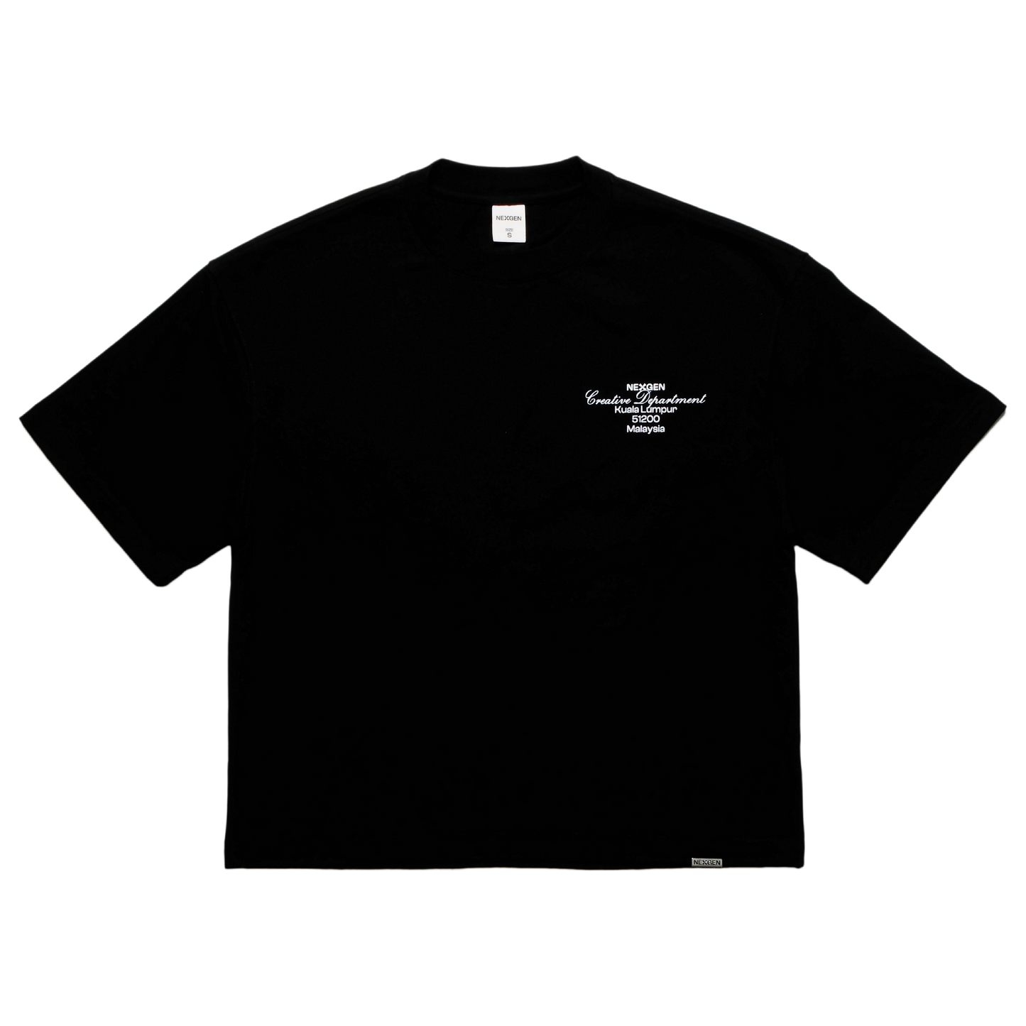 Classic Lettering Boxy Tee - Black