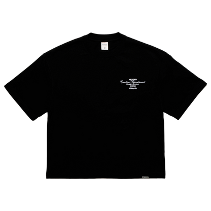 Classic Lettering Boxy Tee - Black