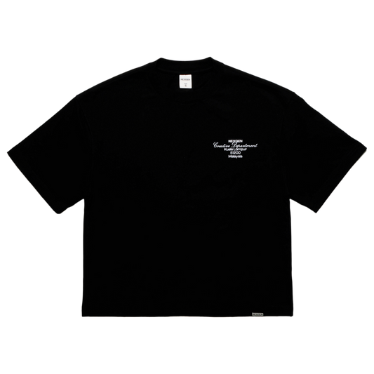 Classic Lettering Boxy Tee - Black