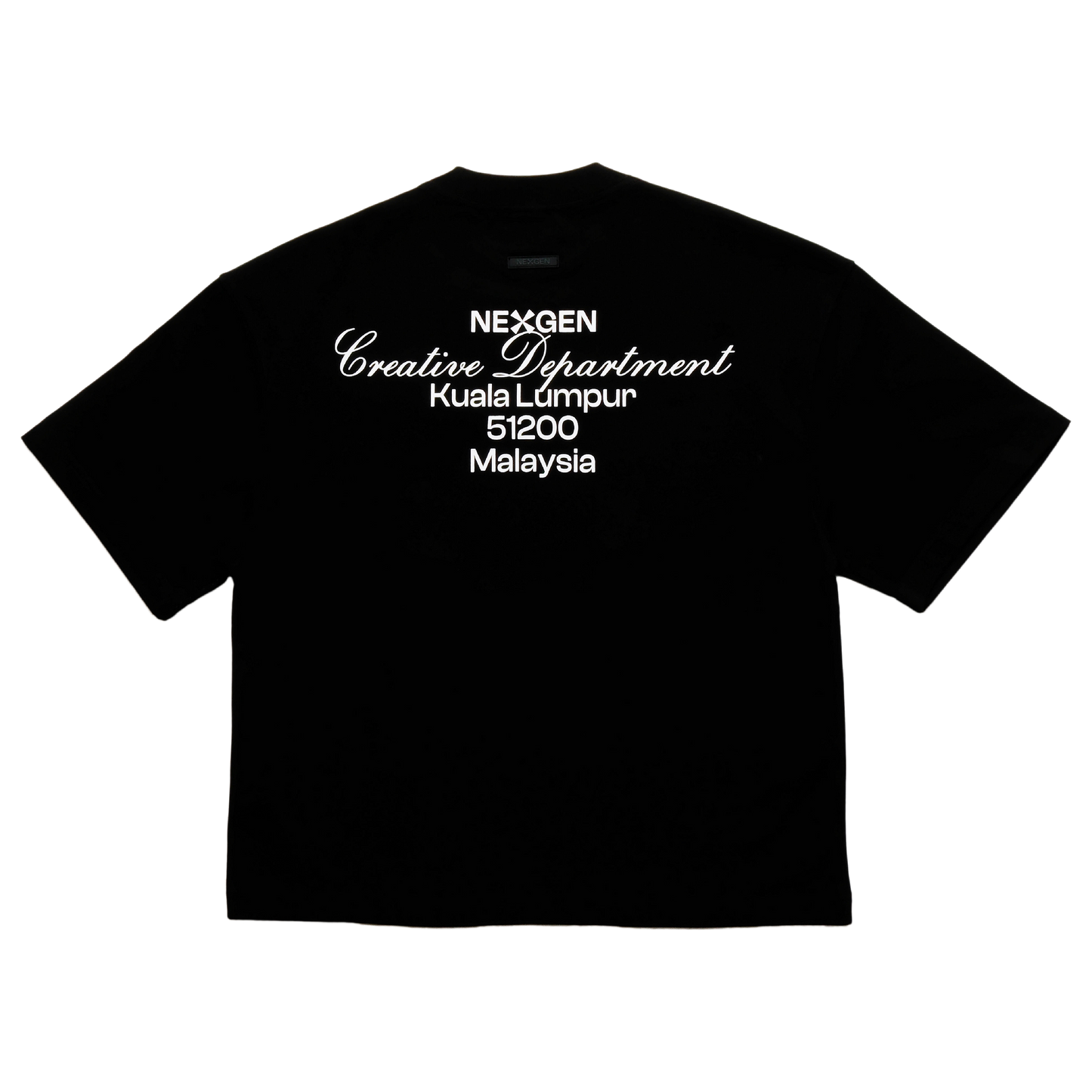 Classic Lettering Boxy Tee - Black