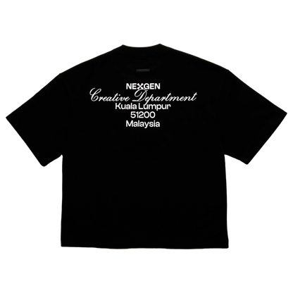 Classic Lettering Boxy Tee - Black