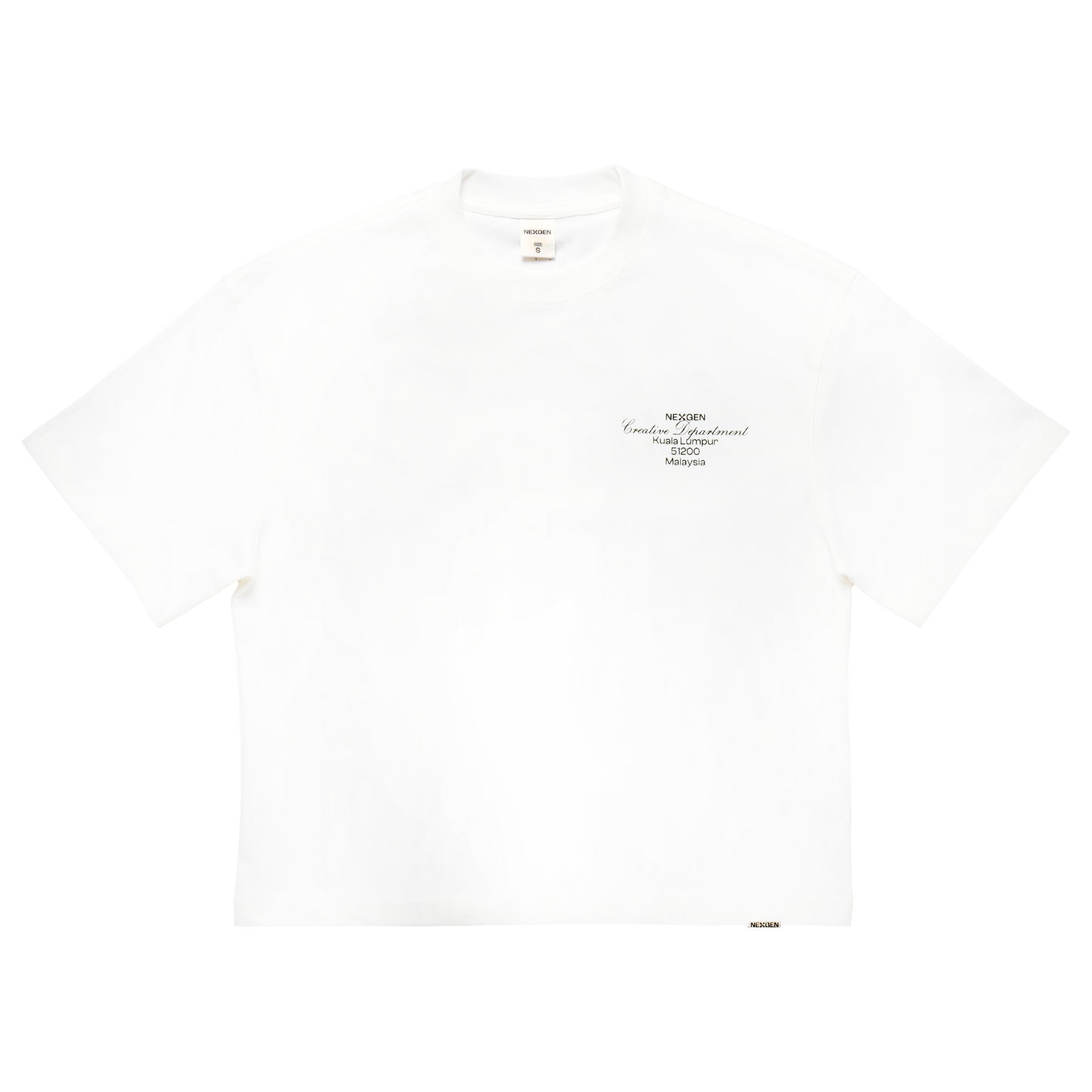 Classic Lettering Boxy Tee - White