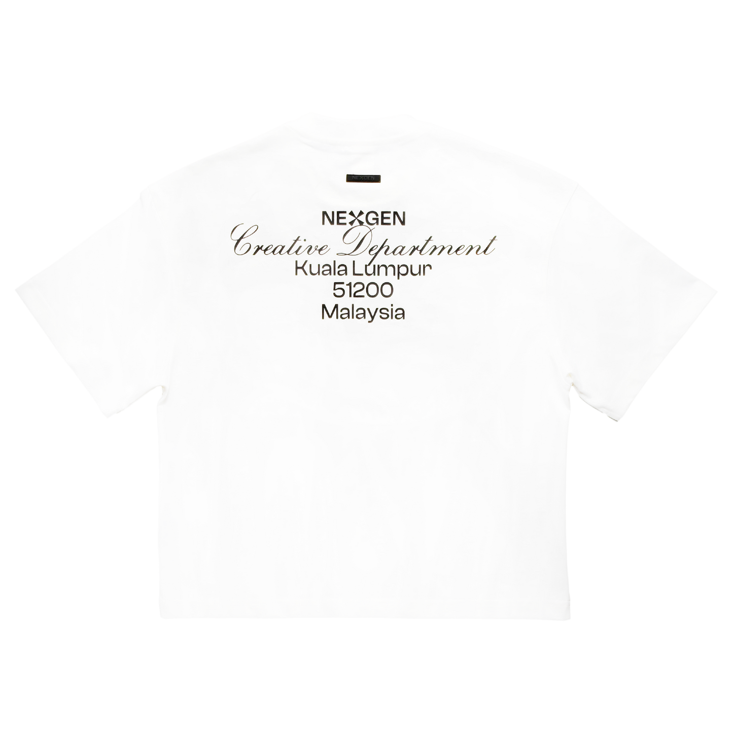 Classic Lettering Boxy Tee - White
