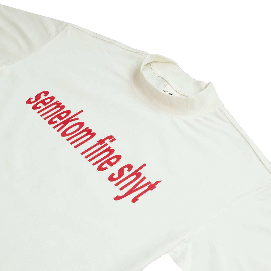 Semekom Fine Shyt Mock Neck Boxy Tee
