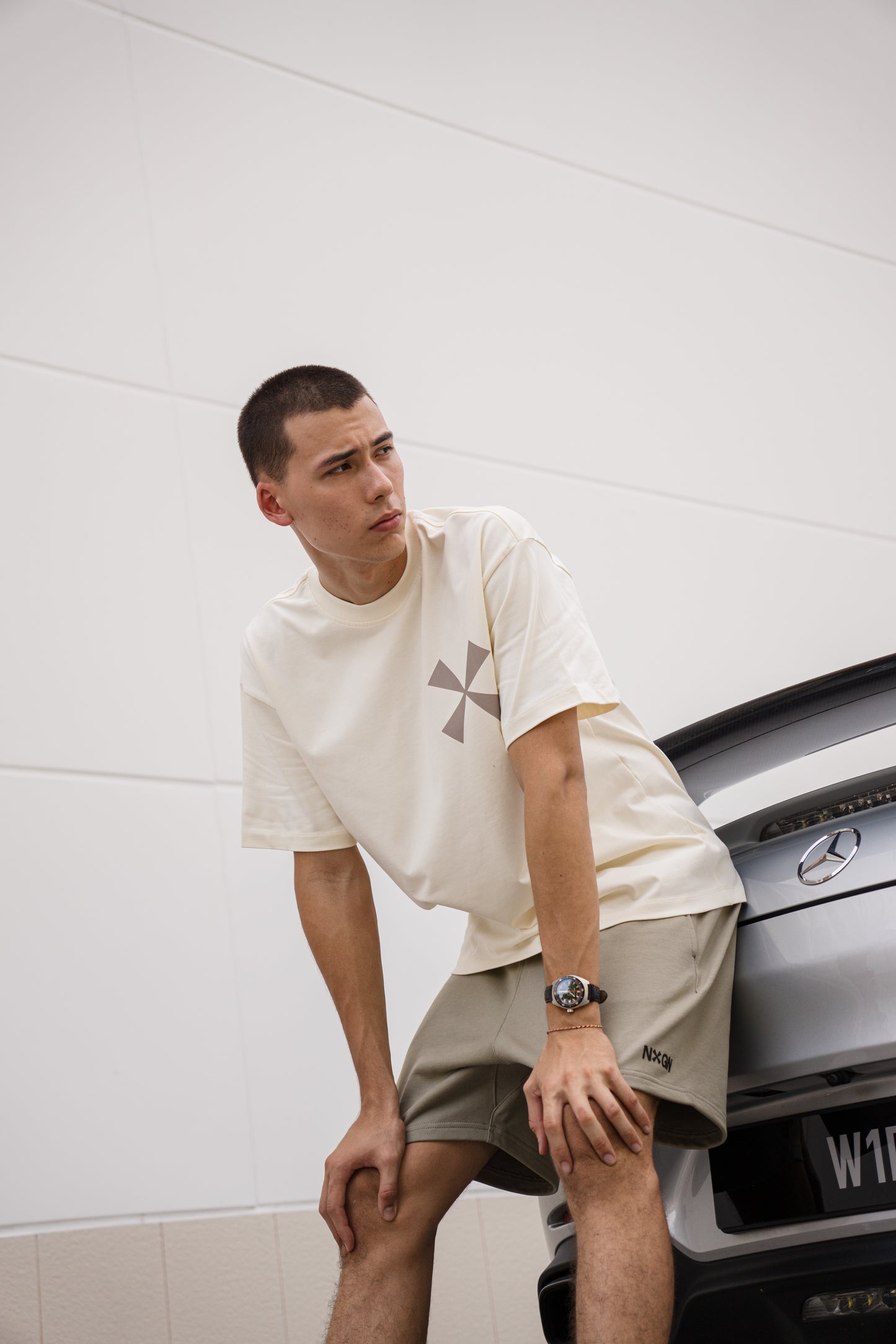 Oversized Fit GTTT Graphic Tee - Oat
