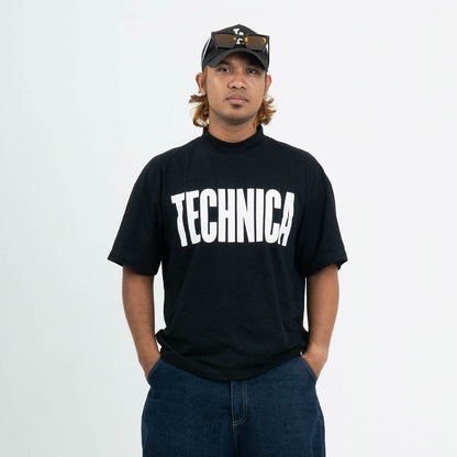 Technica Mock Neck Boxy Tee