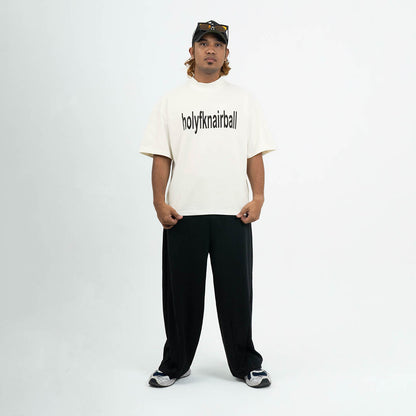 ⁠Holyfknairball Mock Neck Boxy Tee