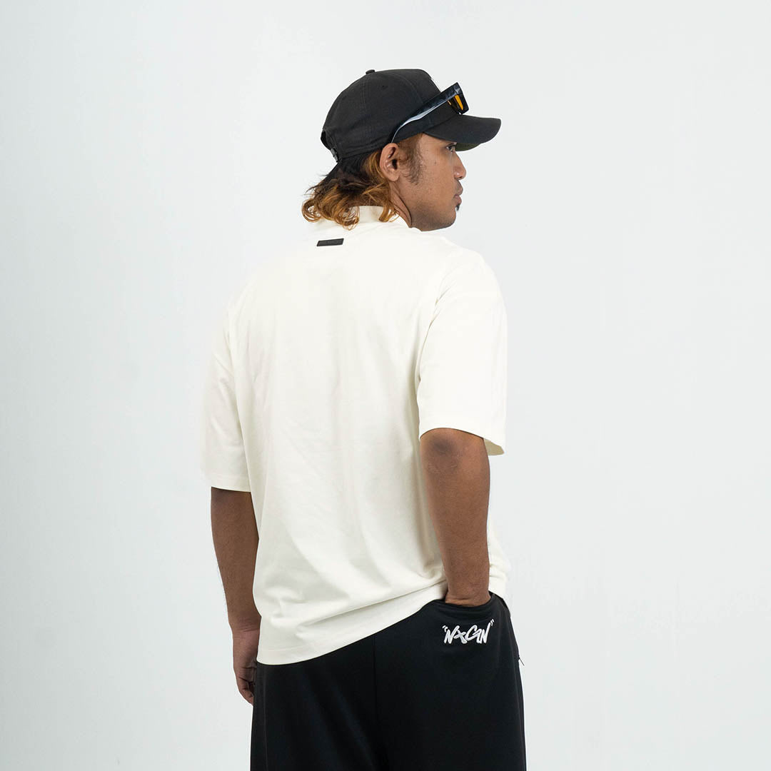 ⁠Holyfknairball Mock Neck Boxy Tee