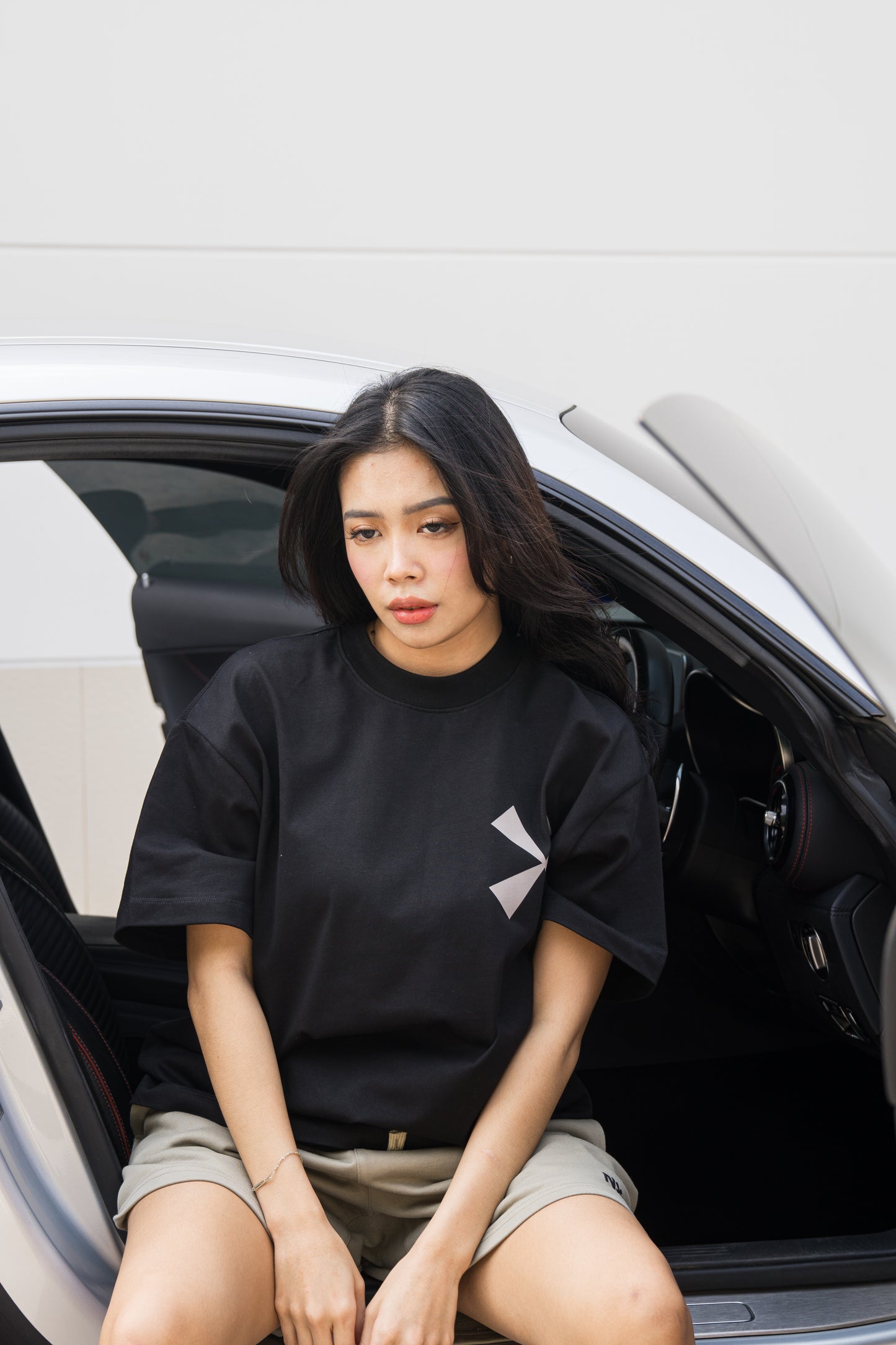 Oversized Fit GTTT Graphic Tee Black