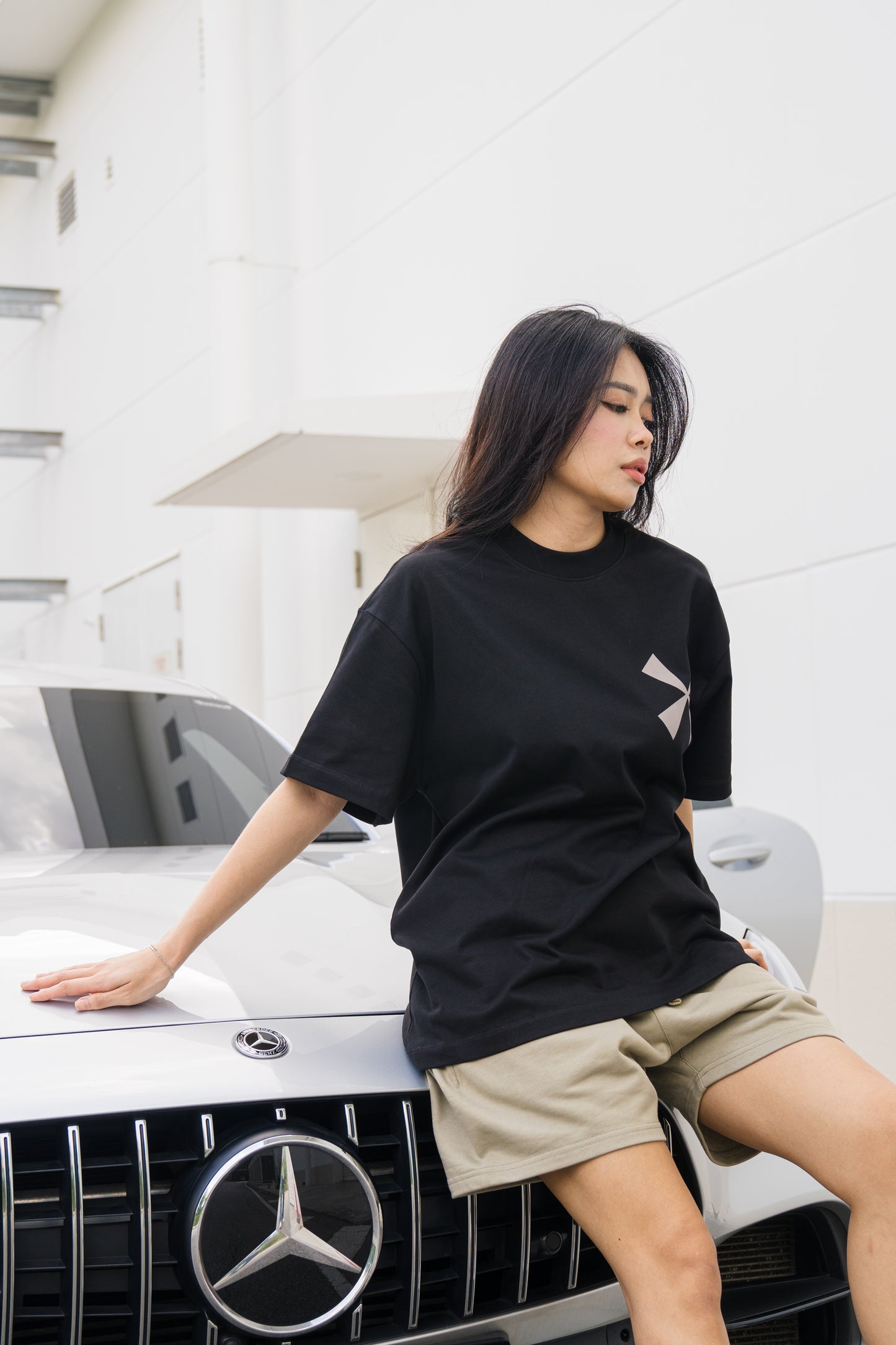 Oversized Fit GTTT Graphic Tee Black