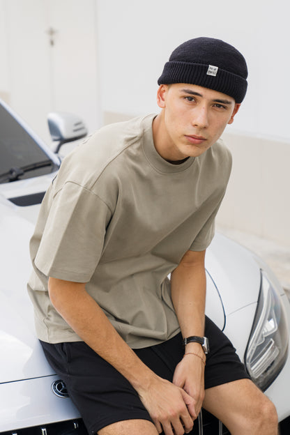 Oversized Fit Graphic Tee Lamfa Green