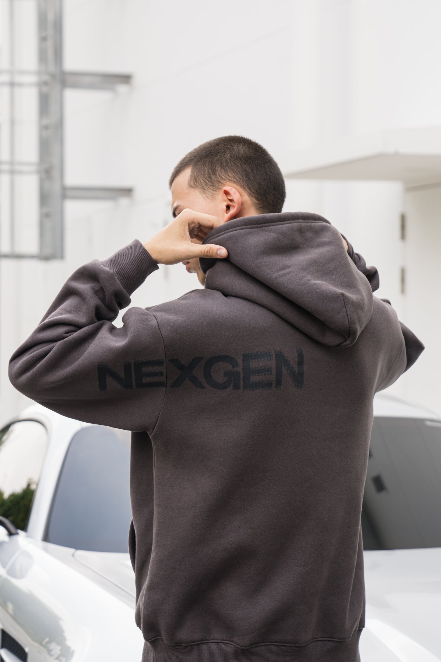 Oversized Graphic Printed Hoodie