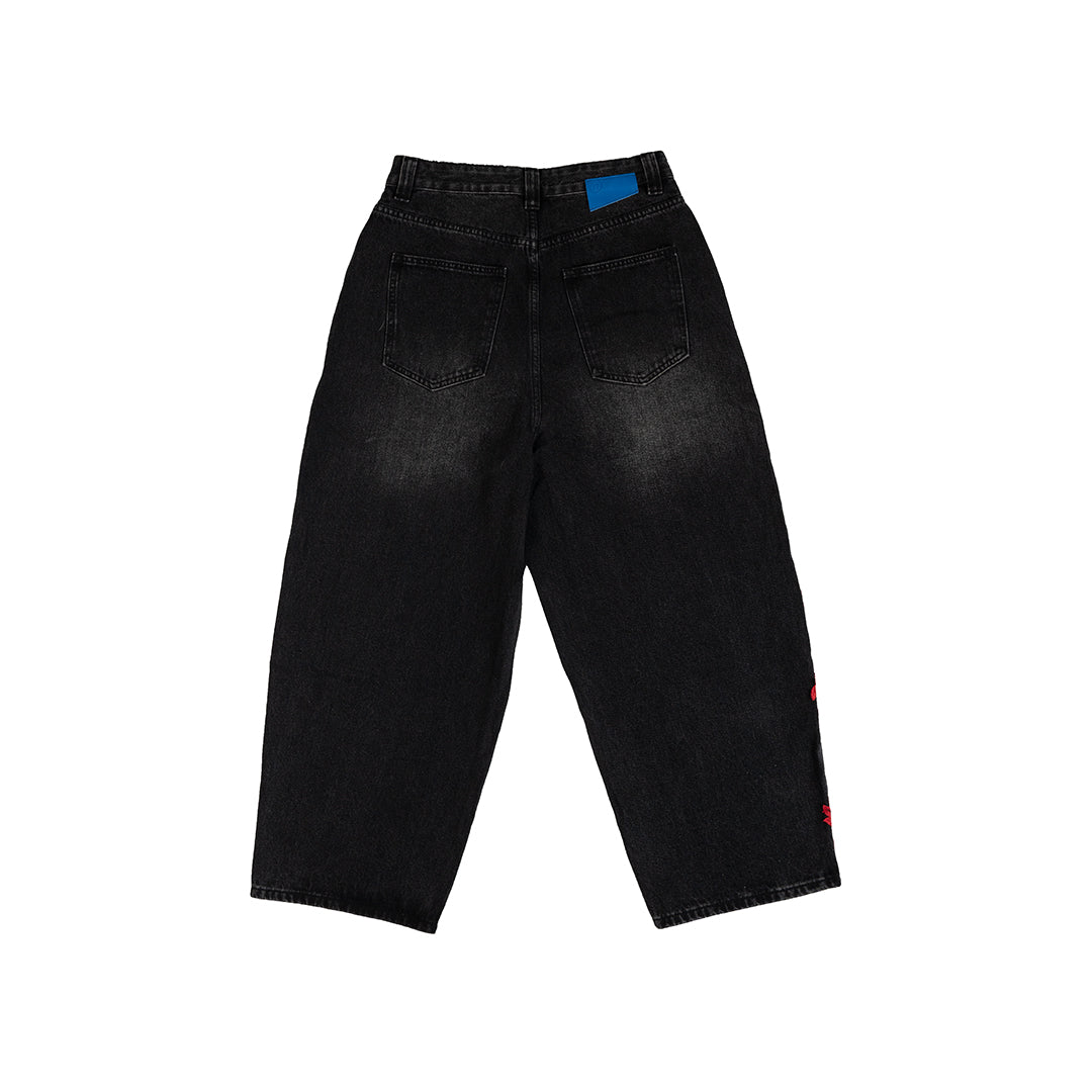 Yonda Lace Jeans Black