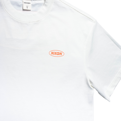 NXGN Puff Printed Boxy - White