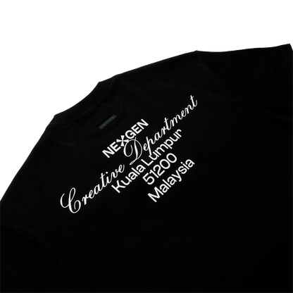 Classic Lettering Boxy Tee - Black