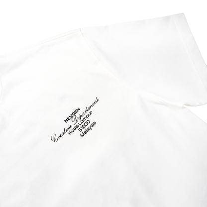 Classic Lettering Boxy Tee - White