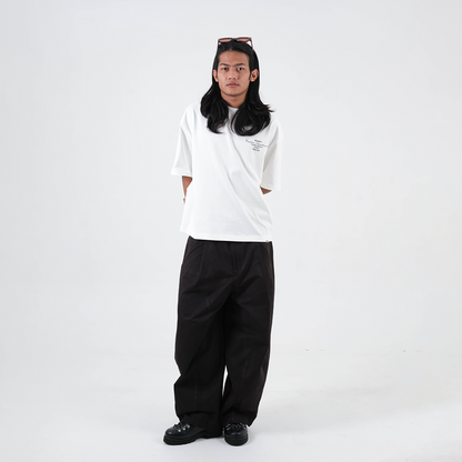 Classic Lettering Boxy Tee - White