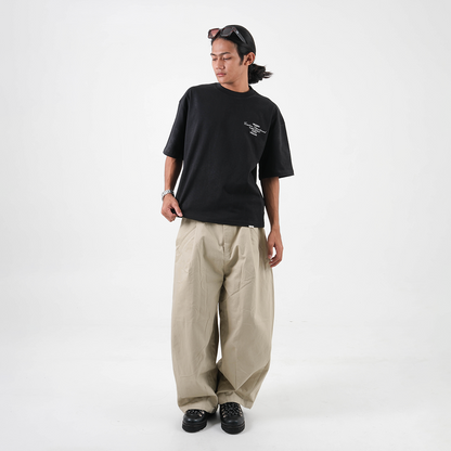 Classic Lettering Boxy Tee - Black