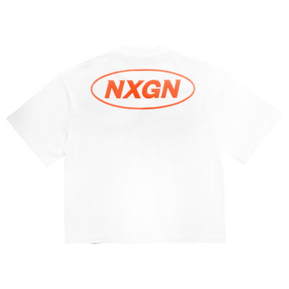 NXGN Puff Printed Boxy - White