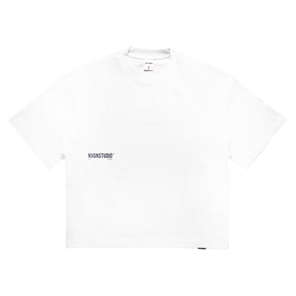 Rubber Printed Boxy - White